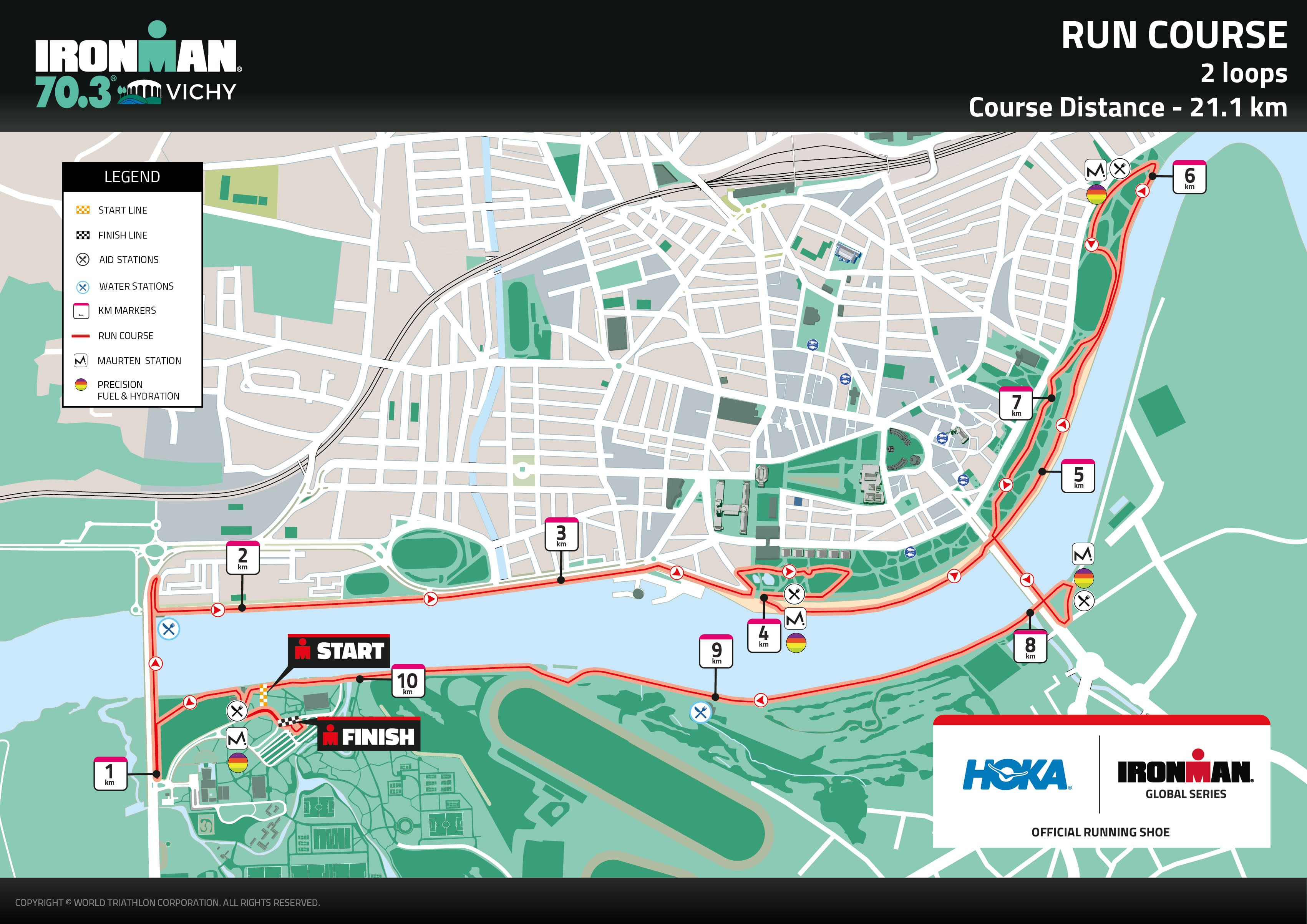 Vichy Run: map